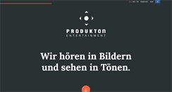 Desktop Screenshot of produkton.de